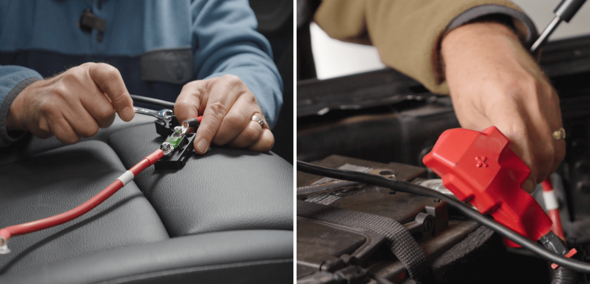 Conecta el cable del fusible