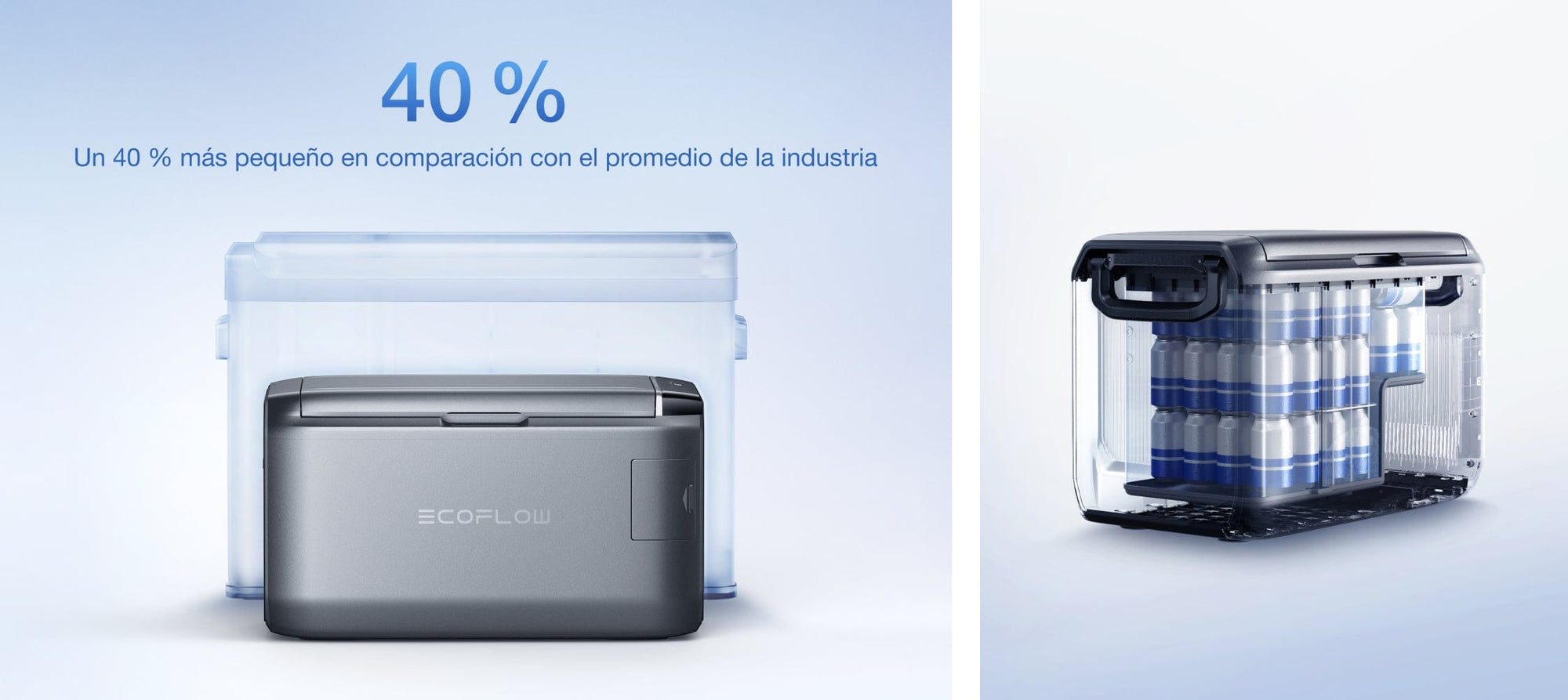 Con capacidad para hasta 90 latas en un diseño compacto