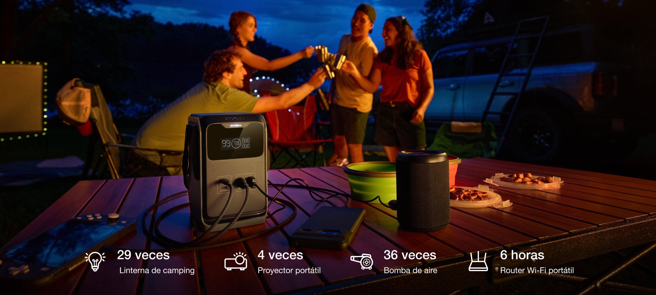 Energía para cada situación, del campamento al sendero