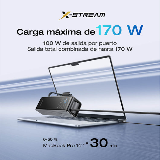 Banco de energía EcoFlow RAPID (25 000 mAh, 170 W, cables integrados y retráctiles de 100 W) Power Bank EcoFlow ES