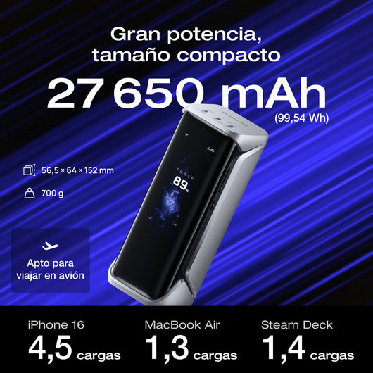 Banco de energía EcoFlow RAPID Pro X (27 650 mAh, 300 W) Power Bank EcoFlow ES