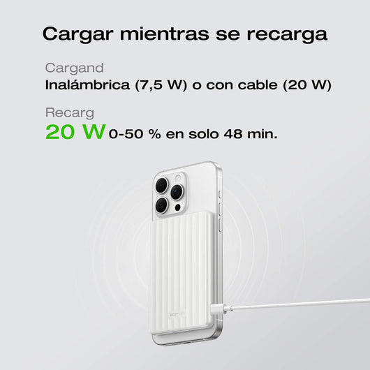 Banco de energía magnético EcoFlow RAPID (5 000 mAh, 7,5 W, carga magnética) Power Bank EcoFlow ES