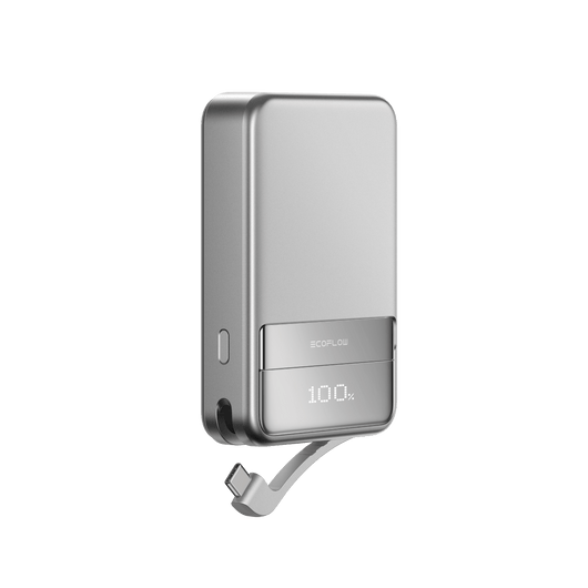 Banco de energía magnético EcoFlow RAPID -10 000mAh(100% Off) Power Bank EcoFlow ES RAPID 10 000 mAh Plateado