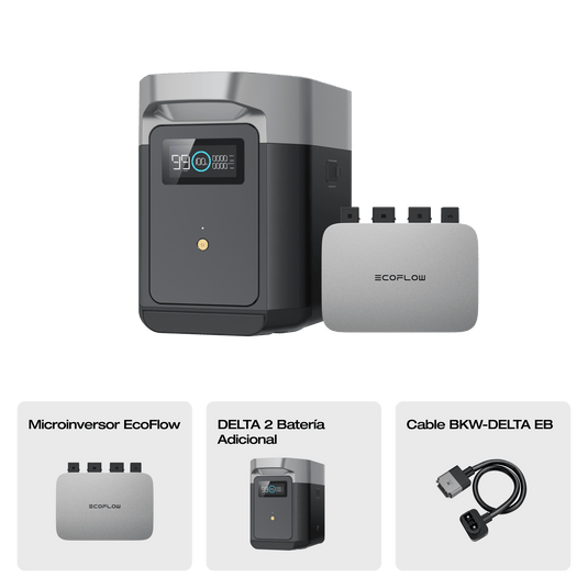 Batería adicional inteligente EcoFlow DELTA 2 (reacondicionada)  EcoFlow Batería adicional DELTA 2 (Reacondicionada) + PowerStream 800 W (Precio para miembros')