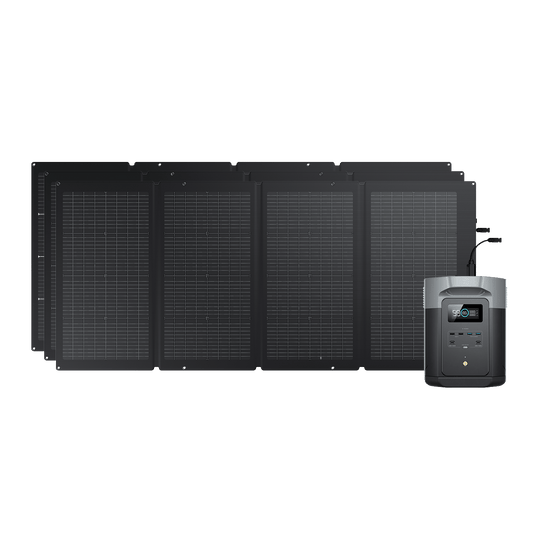 Generador solar EcoFlow DELTA 2 Max (FV 220 W) Bundles EcoFlow Europe 3*220 W + DELTA 2 Max  