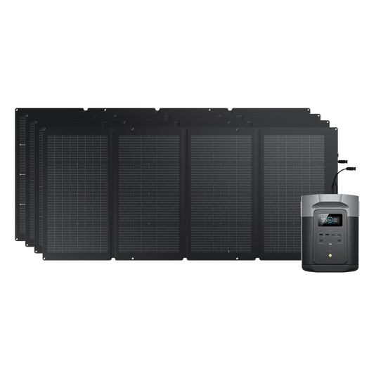 Generador solar EcoFlow DELTA 2 Max (FV 220 W) Bundles EcoFlow Europe 4*220 W + DELTA 2 Max  