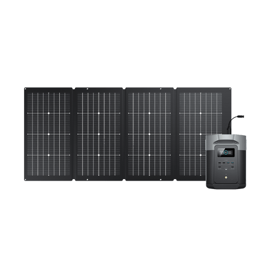 Generador solar EcoFlow DELTA 2 Max (FV 220 W) Bundles EcoFlow Europe 1*220 W + DELTA 2 Max  