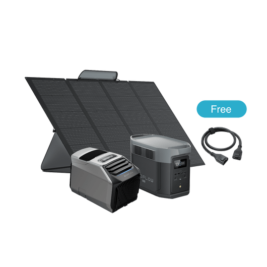 EcoFlow WAVE 2 + EcoFlow DELTA 2 Max + Panel solar portátil EcoFlow de 400W  EcoFlow Europe