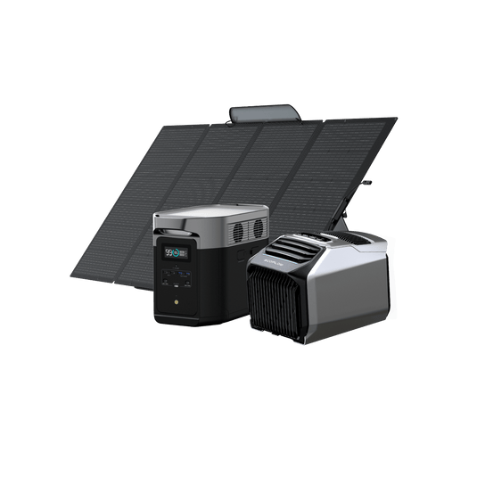 EcoFlow WAVE 2 + EcoFlow DELTA 2 Max + Panel solar portátil EcoFlow de 400W  EcoFlow Europe