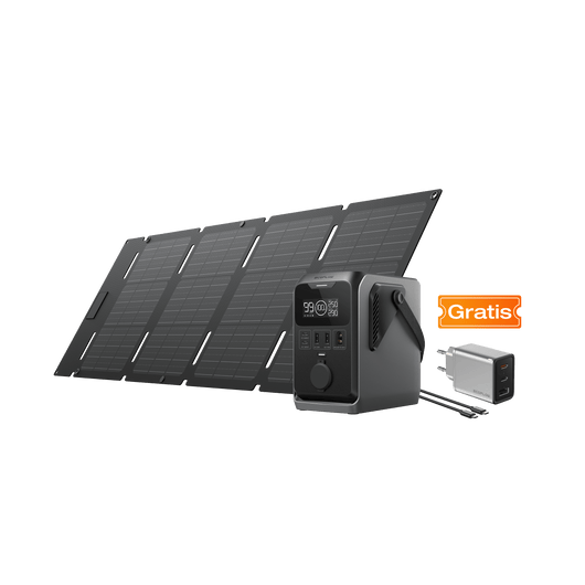 Estación de energía portátil de serie EcoFlow TRAIL DC EcoFlow ES TRAIL 300 DC+Panel Solar Portátil de 45 W (Tipo-C)