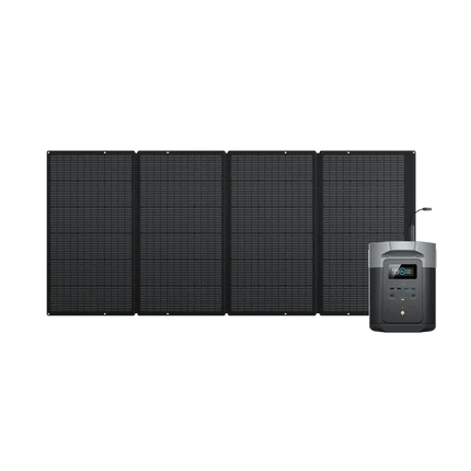 Estación de Energía Portátil EcoFlow DELTA 2 Max Portable Power EcoFlow Europe DELTA 2 Max + Panel Solar Portátil de 400W
