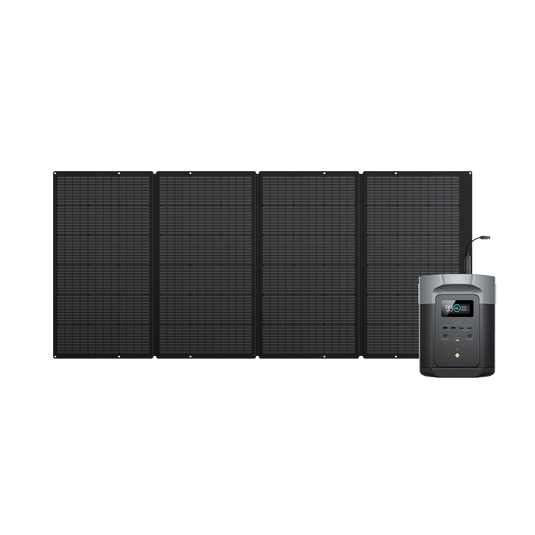 Estación de Energía Portátil EcoFlow DELTA 2 Max (reacondicionada) Portable Power EcoFlow Europe DELTA 2 Max (reacondicionada) +Panel solar de 400 W(reacondicionada) (Precio para miembros')