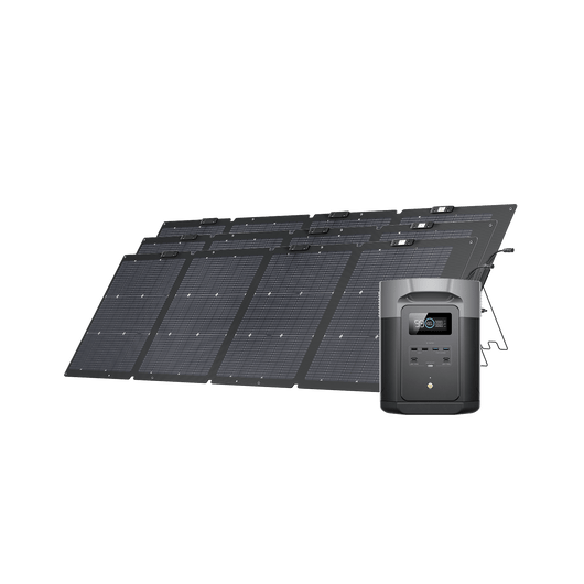 Generador solar EcoFlow DELTA 2 Max (FV 220 W) Bundles EcoFlow Europe 3*220 W + DELTA 2 Max
