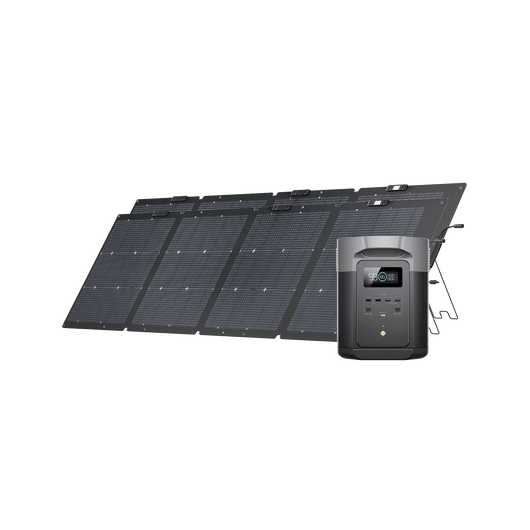 Generador solar EcoFlow DELTA 2 Max (FV 220 W) Bundles EcoFlow Europe 2*220 W + DELTA 2 Max