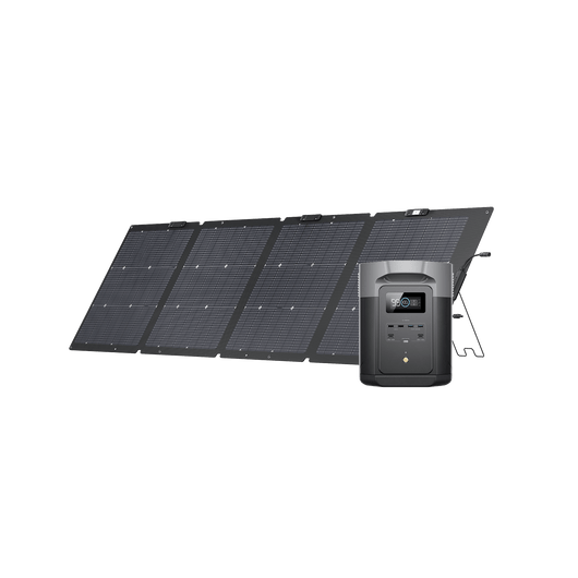 Generador solar EcoFlow DELTA 2 Max (FV 220 W) Bundles EcoFlow Europe 1*220 W + DELTA 2 Max