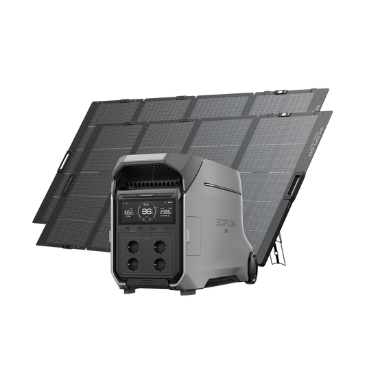 Generador solar EcoFlow DELTA Pro 3 (FV 400 W portátil) DELTA Pro 3 + 2 × Panel Solar Portátil EcoFlow de 400 W