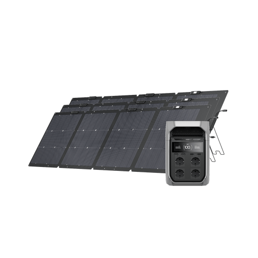 Generador solar Serie EcoFlow DELTA 3 (FV 220 W) Bundles EcoFlow ES DELTA 3 Plus 3 Paneles solares portátiles de 220 W