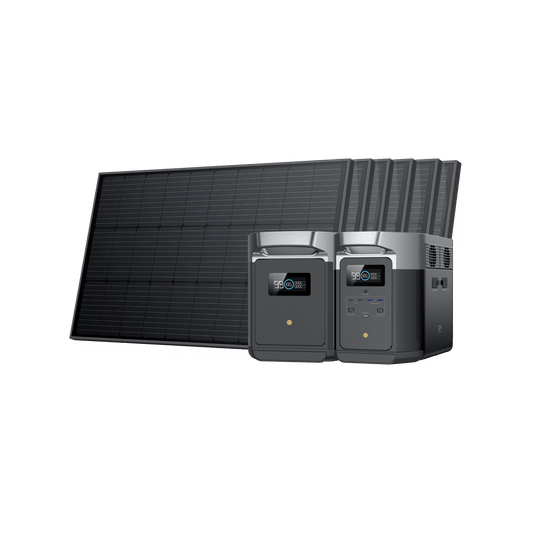 Generador solar EcoFlow DELTA Max (FV 100 W rígido)  EcoFlow DELTA Max 2000 6 Con Batería Adicional