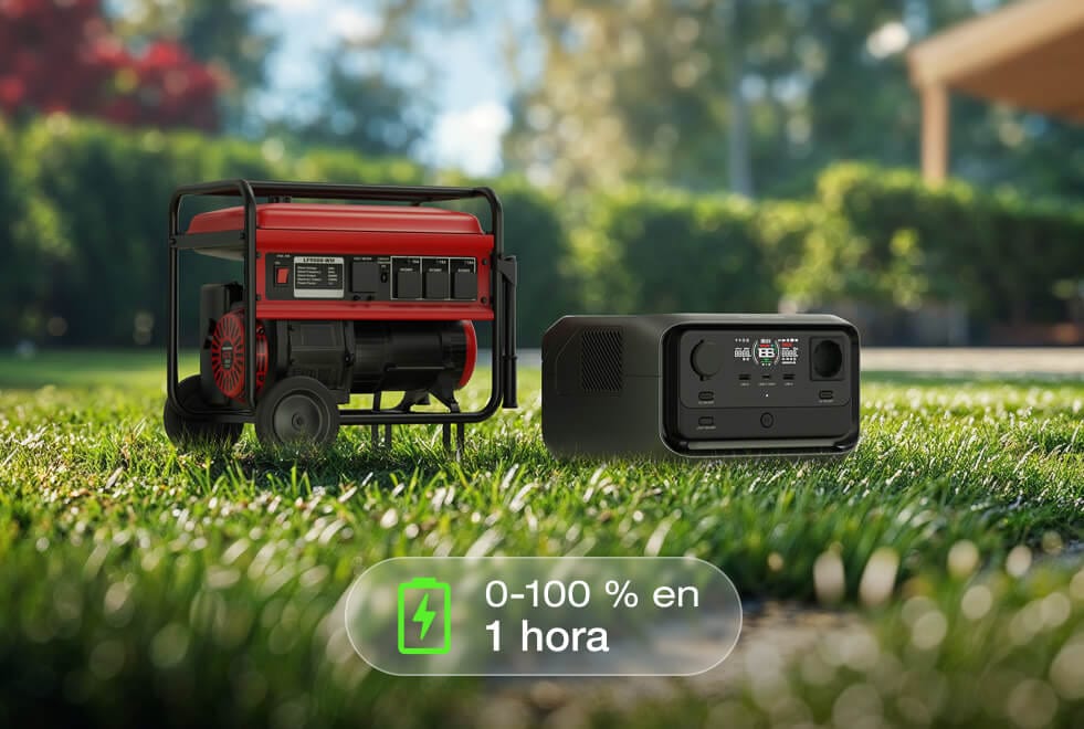 4 opciones de carga, carga segura del 0 al 100 % en 1 hora