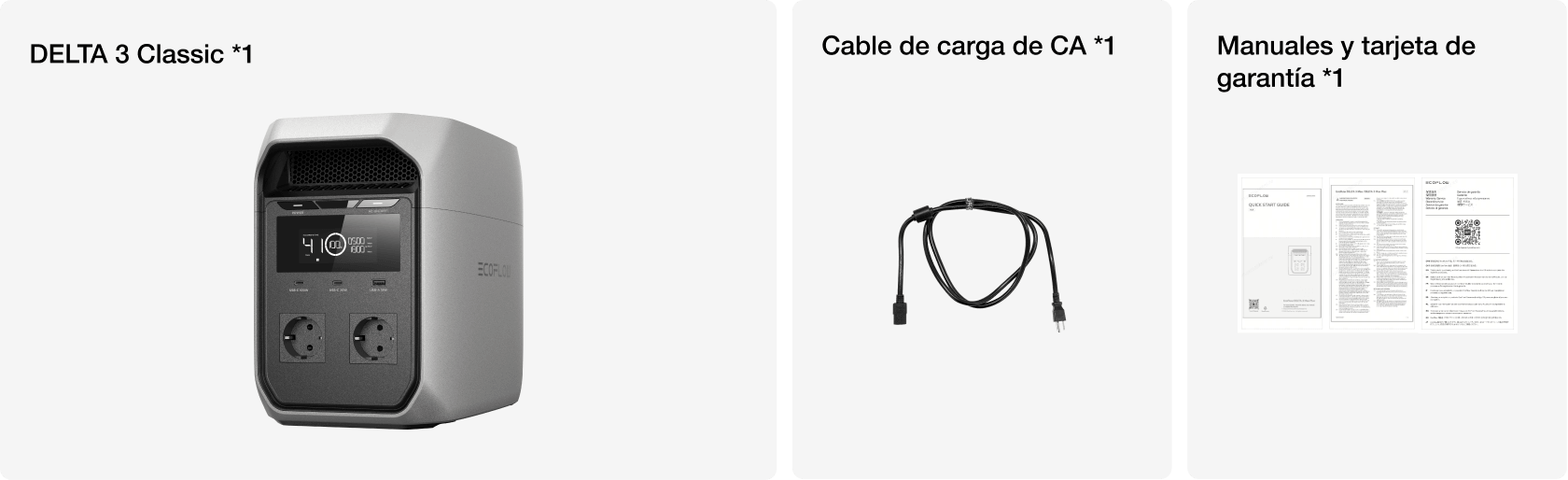 Contenido de la caja
