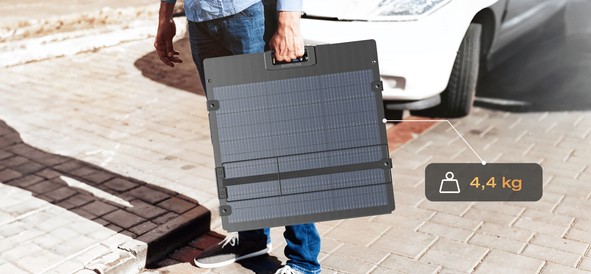 Cable XT60 integrado del Panel Solar EcoFlow 220W