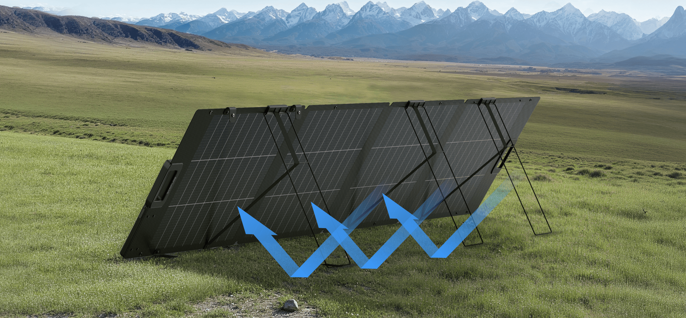 Soporte ajustable 30-60 grados del Panel Solar EcoFlow 220W