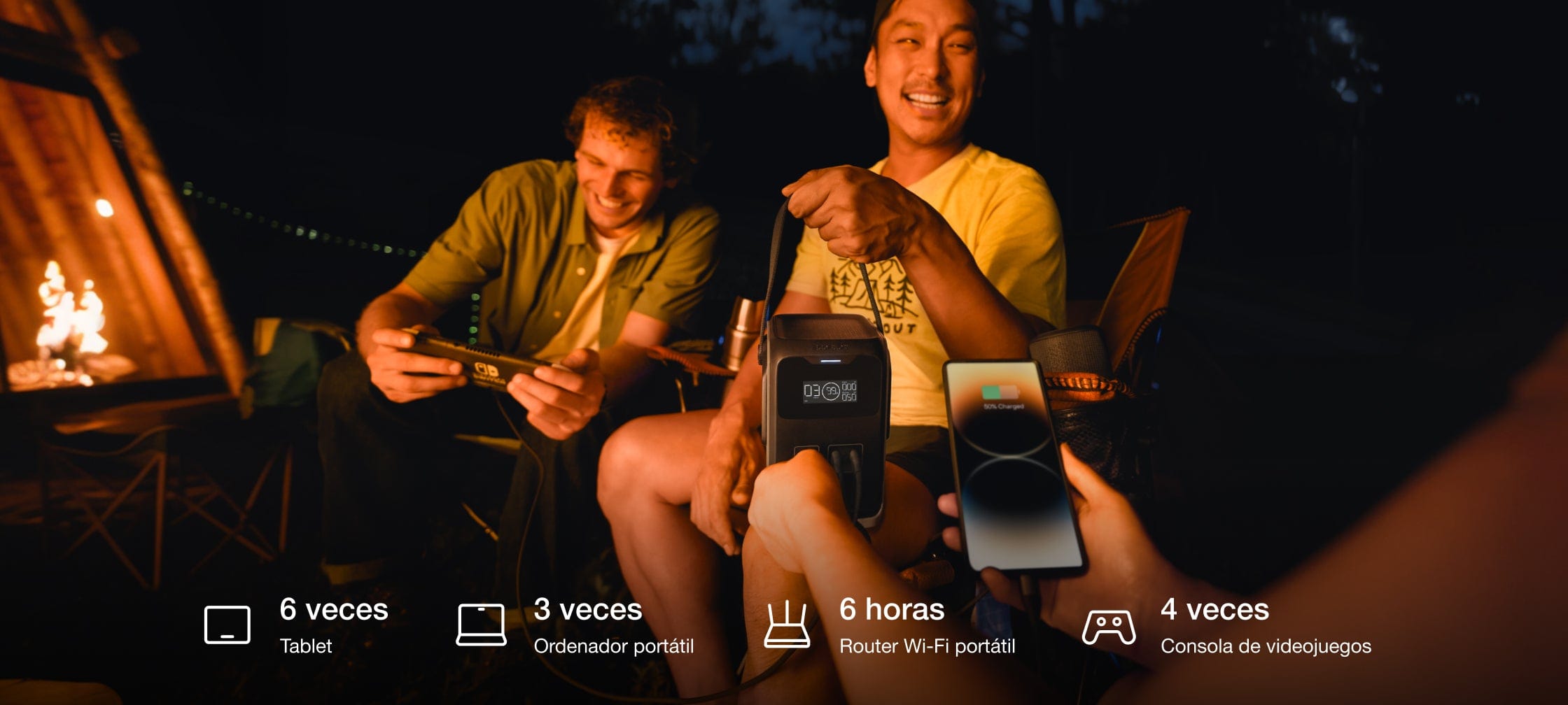 Energía para cada situación, del campamento al sendero