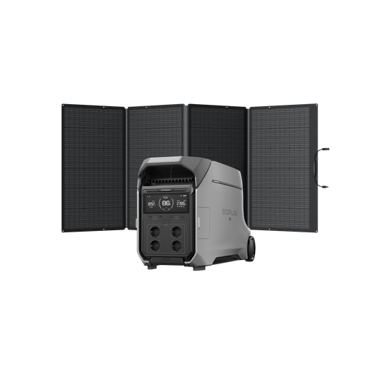 Estación de energía portátil EcoFlow DELTA Pro 3  EcoFlow Europe DELTA Pro 3 + Panel Solar Portátil EcoFlow de 400 W  