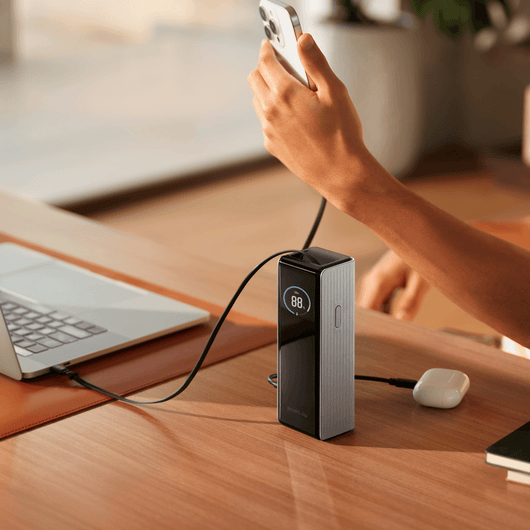 Banco de energía EcoFlow RAPID (25 000 mAh, 170 W, cables integrados y retráctiles de 100 W) Power Bank EcoFlow ES