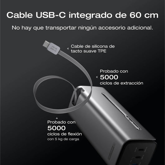 Banco de energía EcoFlow RAPID Pro (20 000 mAh, 230 W, cable integrado de 100 W) Power Bank EcoFlow ES