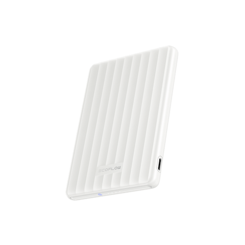 Banco de energía magnético EcoFlow RAPID (5 000 mAh, 7,5 W, carga magnética) Power Bank EcoFlow ES Blanco perla