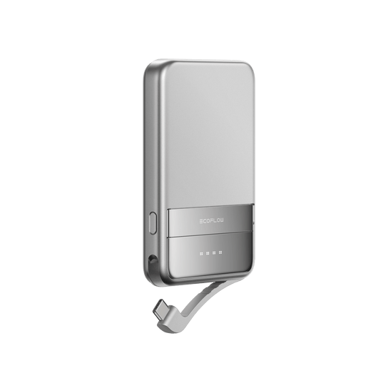 Banco de energía magnético EcoFlow RAPID Power Bank EcoFlow ES RAPID 5000 mAh Plateado