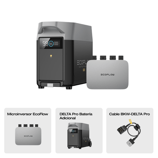 Batería adicional inteligente EcoFlow DELTA Pro (accesorio recomendado) Extra batteries EcoFlow Batería adicional DELTA Pro + PowerStream 800 W  