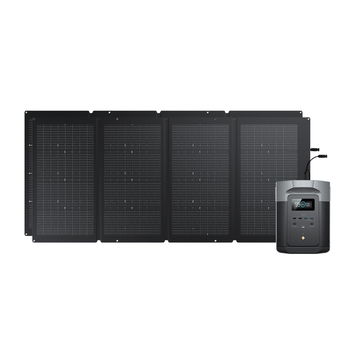 Generador solar EcoFlow DELTA 2 Max (FV 220 W) Bundles EcoFlow Europe 2*220 W + DELTA 2 Max  