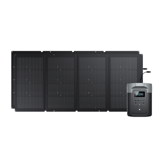 Generador solar EcoFlow DELTA 2 Max (PV220W) Bundles EcoFlow Europe 2*220 W + DELTA 2 Max  