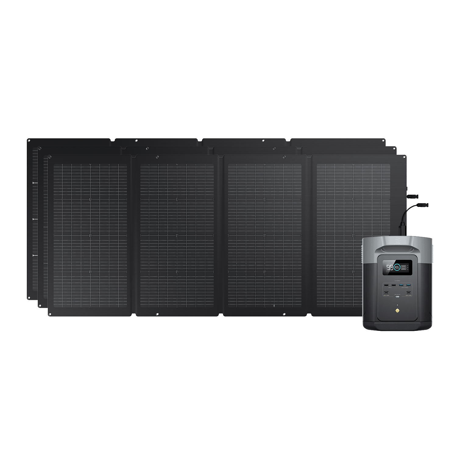 Generador solar EcoFlow DELTA 2 Max (FV 220 W) Bundles EcoFlow Europe 3*220 W + DELTA 2 Max  