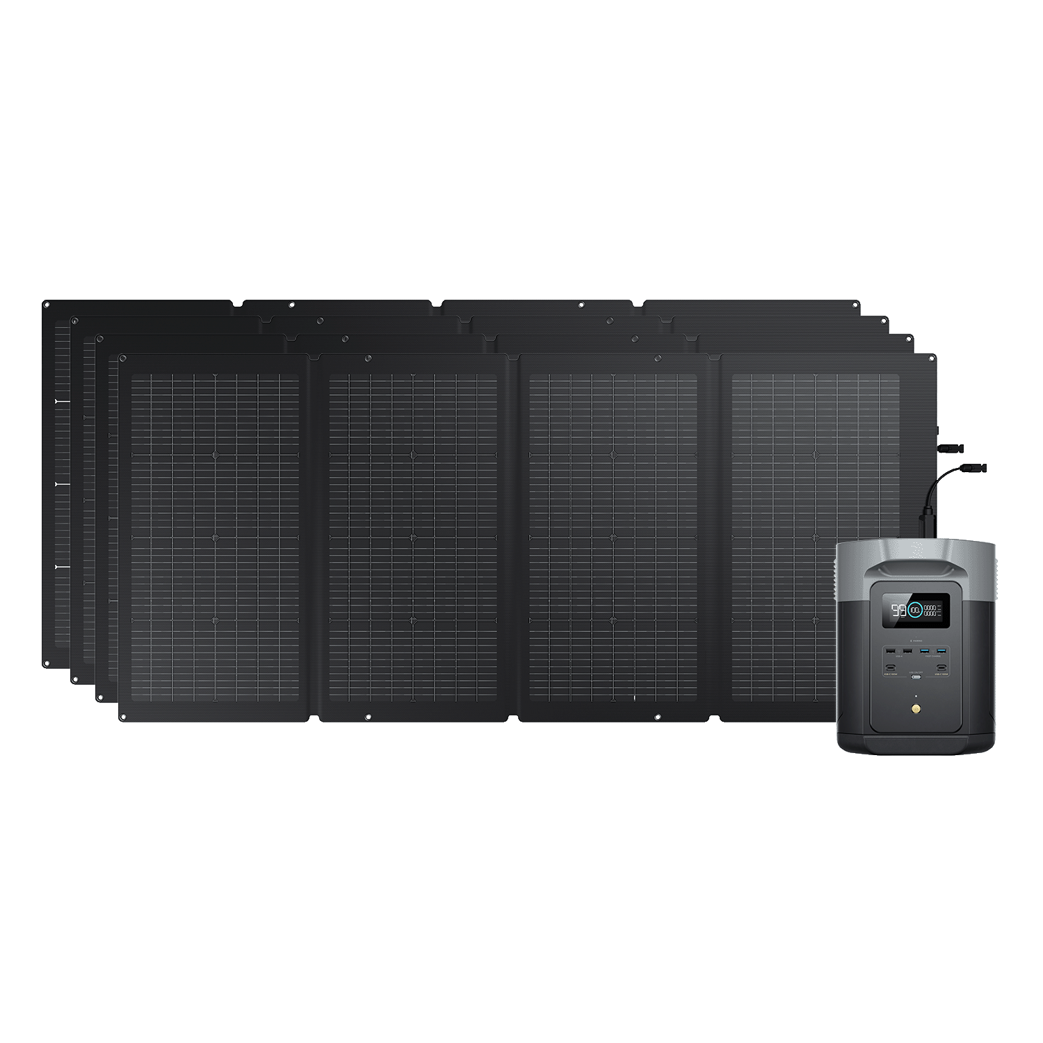 Generador solar EcoFlow DELTA 2 Max (FV 220 W) Bundles EcoFlow Europe 4*220 W + DELTA 2 Max  