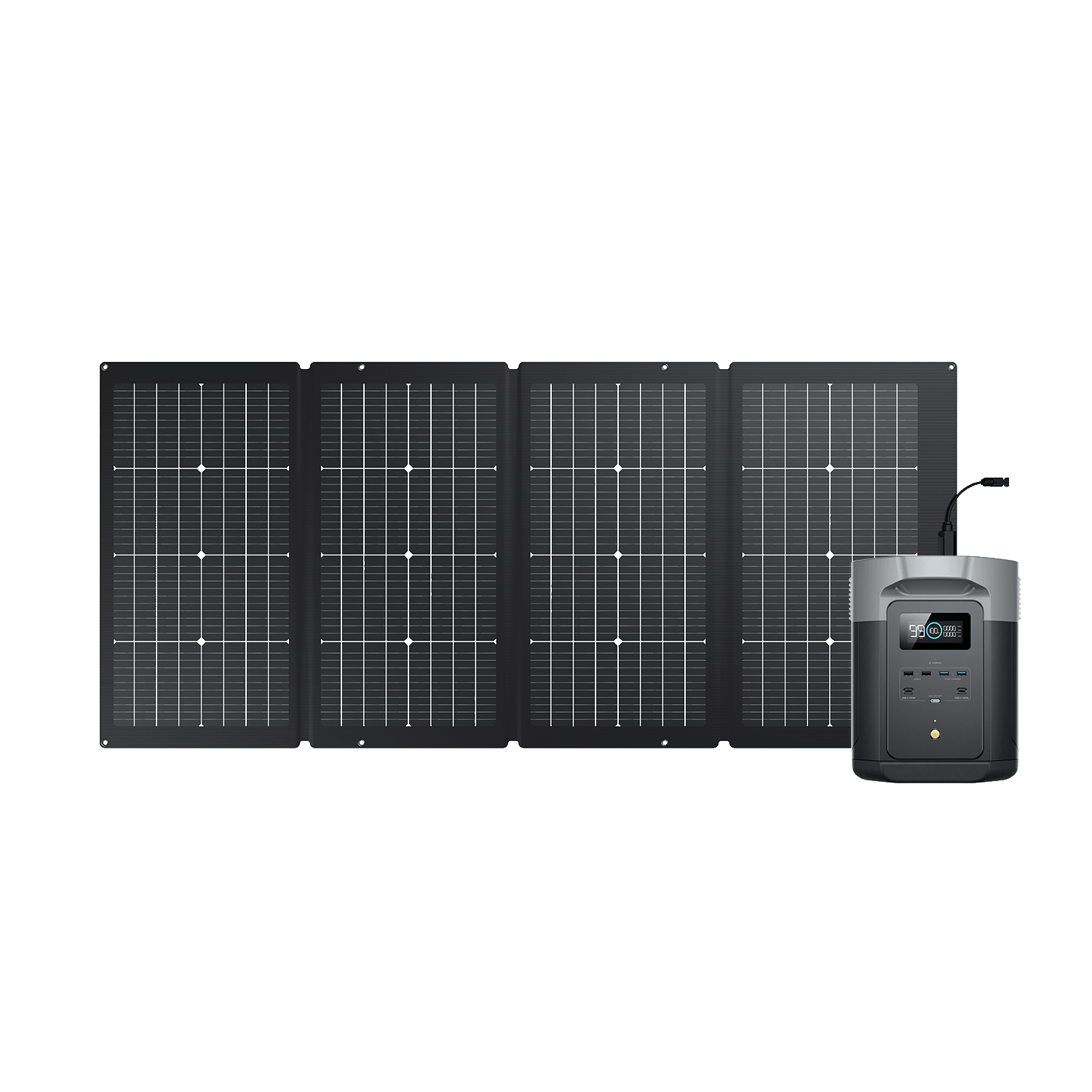 Generador solar EcoFlow DELTA 2 Max (FV 220 W) Bundles EcoFlow Europe 1*220 W + DELTA 2 Max  