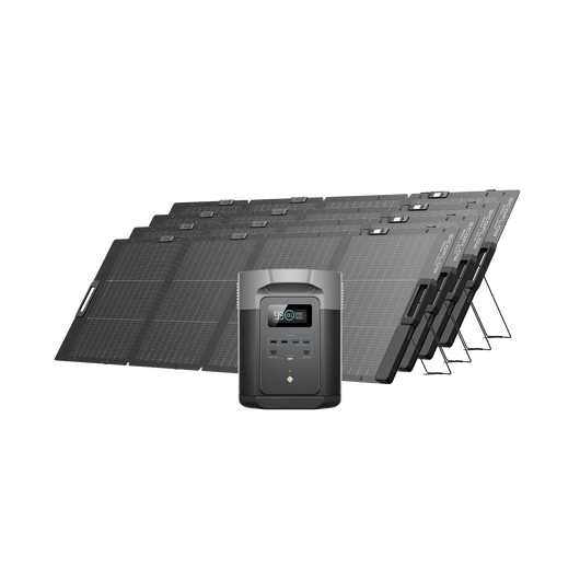 Generador solar EcoFlow DELTA 2 Max (FV 220 W) Bundles EcoFlow Europe 4*220 W + DELTA 2 Max