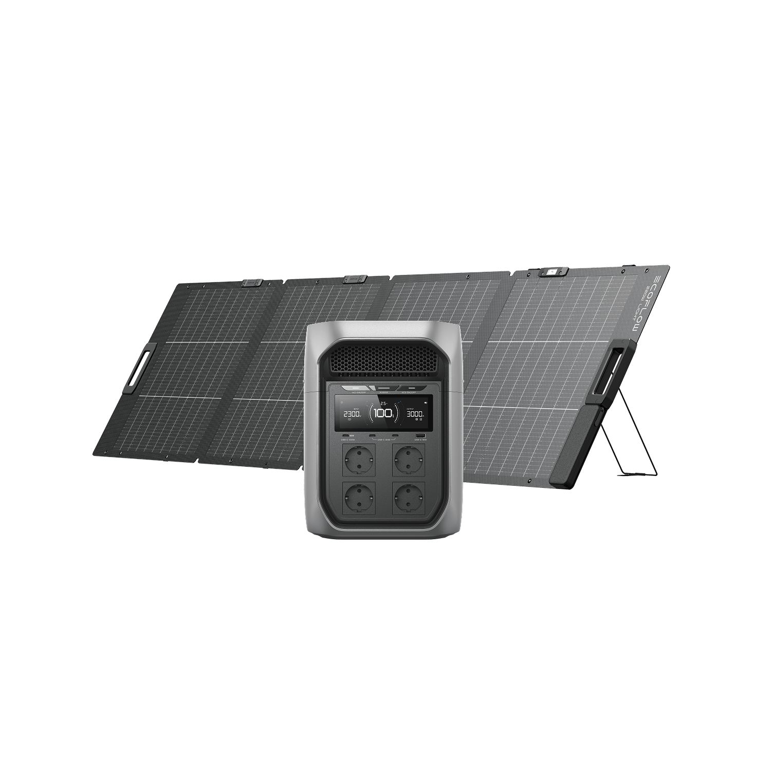 EcoFlow DELTA 3 Max Plus + Panel solar bifacial de 220 W
