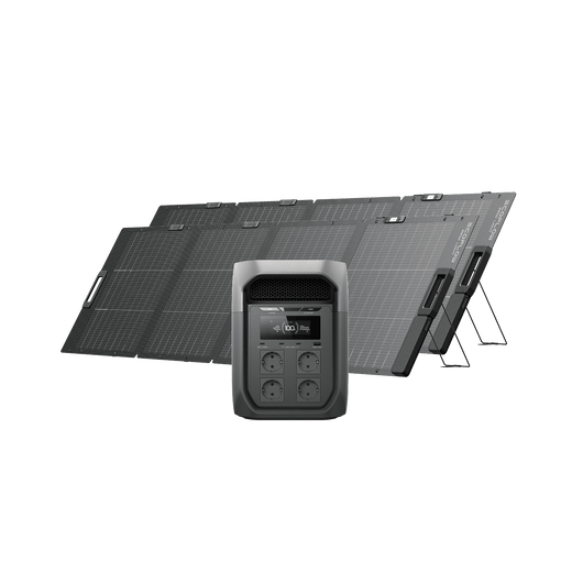 Generador solar Serie EcoFlow DELTA 3 Max (FV 220 W) EcoFlow ES DELTA 3 Max 2 Panel solar portátil bifacial EcoFlow NextGen de 220 W