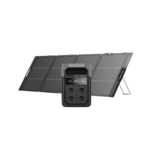 Estación de Energía Portátil Serie EcoFlow DELTA 3 (2048 Wh) EcoFlow Europe DELTA 3 Panel solar portátil de 200 W