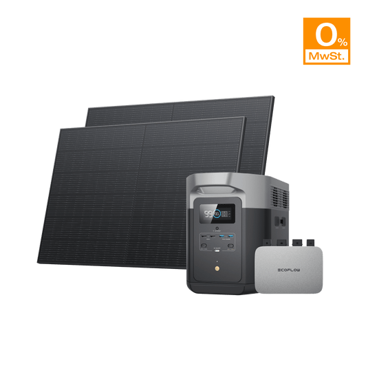 EcoFlow PowerStream Kit solar para balcones 800W - EcoFlow DELTA 2 Max (2 kWh) BKW Bundle EcoFlow Germany   