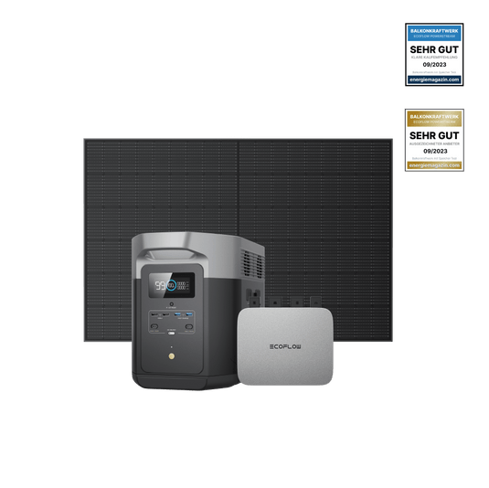 EcoFlow PowerStream Kit solar para balcones 800W - EcoFlow DELTA 2 Max (2 kWh) BKW Bundle EcoFlow Germany   