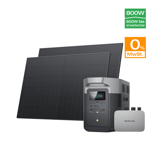 EcoFlow PowerStream Kit solar para balcones 800W - EcoFlow DELTA 2 Max (2 kWh) BKW Bundle EcoFlow Germany   