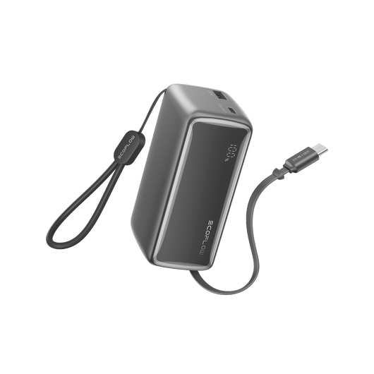 EcoFlow RAPID Power Bank (10K, 45W, Retractable Cable)