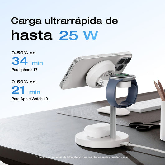 EcoFlow Soporte de carga inalámbrica EcoFlow RAPID Mag Qi2 (3 en 1)
