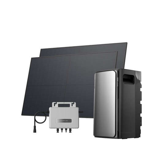 EcoFlow STREAM AC Pro STREAM AC Pro / 2 paneles solares rígidos de 450 W + Microinversor STREAM