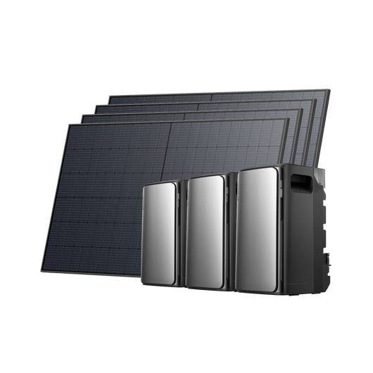 EcoFlow STREAM Ultra/Pro/Max STREAM Ultra / 2 × STREAM AC Pro + 4 paneles solares rígidos de 520 W