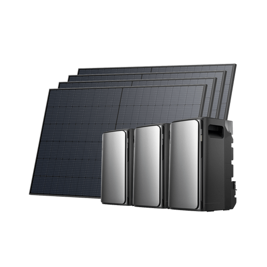 EcoFlow STREAM Ultra/Pro/Max STREAM Ultra / 2 × STREAM AC Pro + 4 paneles solares rígidos de 520 W